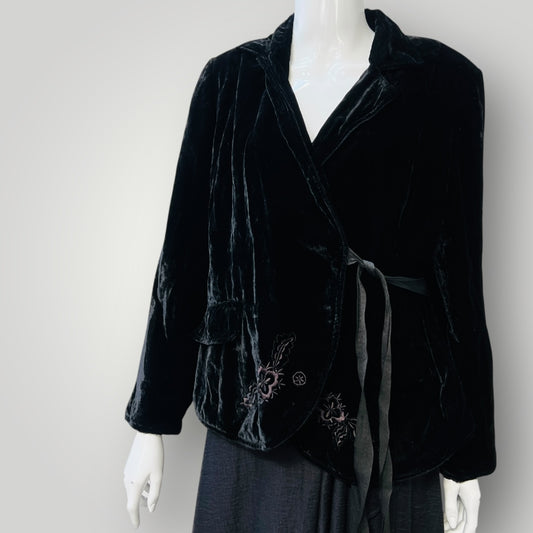 2000s vintage / velvet blazer / city collection / 16 (3910607131142258162)