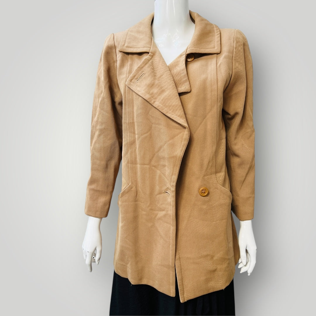 2000s vintage / BARBARA LEE / wool coat / s/m / made in nz (3910607142947118068)