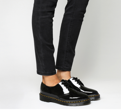 DR MARTENS /  Dupree 3 Eye Shoe Black Patent Leather / 39 (3911115431269821045)