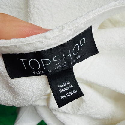 TOPSHOP / cutest white top with knotted back / 14 (3911148767664834094)