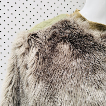 1990s nz vintage / NOM*D? / faux fur sweatshirt / made in dunedin / s (3911148790216383331)