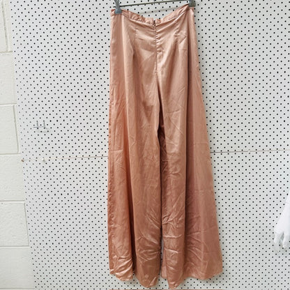 silk / pink pants with long front split  / s (3911148869074310042)