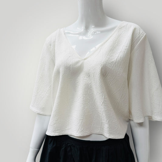 TOPSHOP / cutest white top with knotted back / 14 (3911149180128653612)