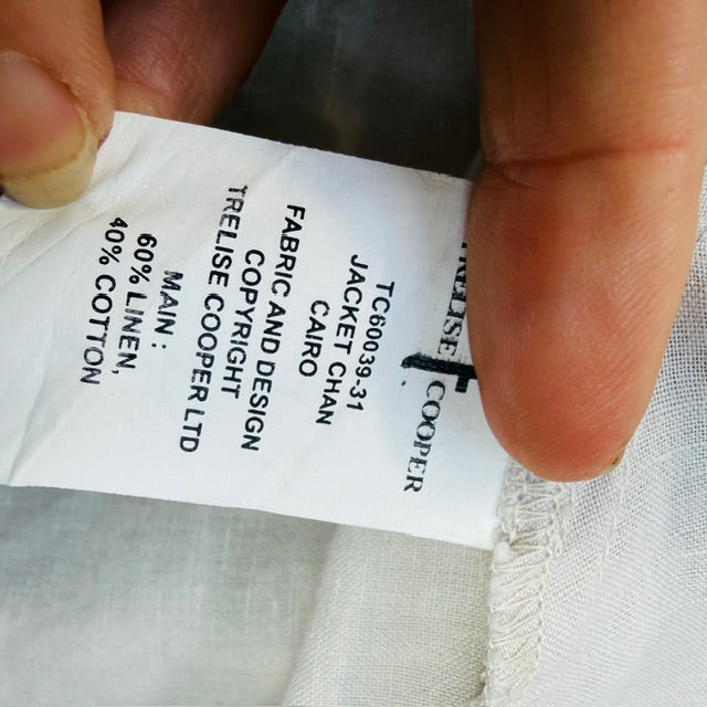 TRELISE COOPER / cairo linen jacket / s (3911288255035226222)