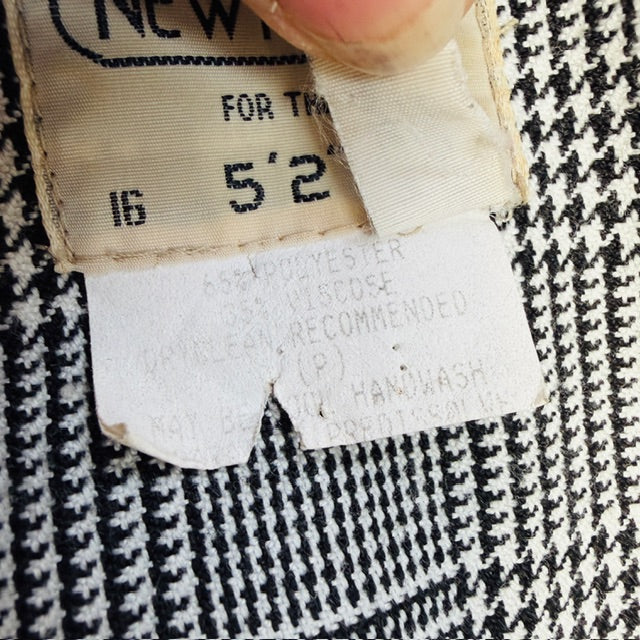 1980s vintage / NEWPORT / houndstooth jacket / made in nz / 16 (3911288263429210736)