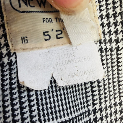 1980s vintage / NEWPORT / houndstooth jacket / made in nz / 16 (3911288263429210736)