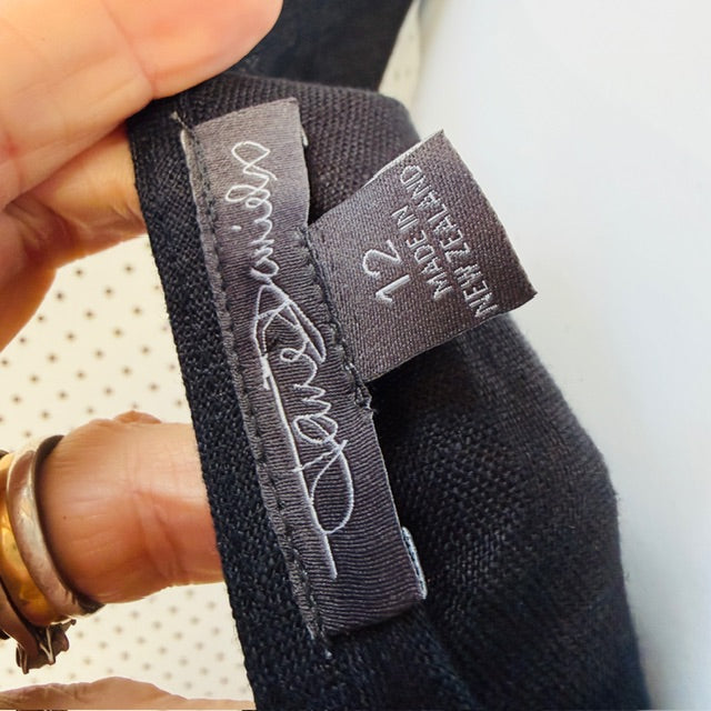 JANE DANIELS / linen tank / 12 / made in nz (3911288289442841909)