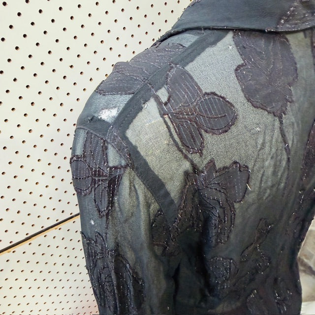 1990s aussie vintage / ADELE PALMER / sheer shirt / 12 (3911288367991248896)