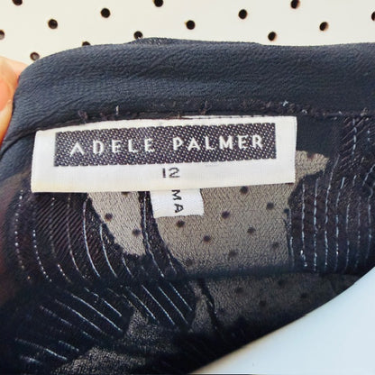 1990s aussie vintage / ADELE PALMER / sheer shirt / 12 (3911288371231763417)