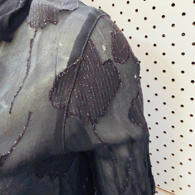 1990s aussie vintage / ADELE PALMER / sheer shirt / 12 (3911288373098666445)
