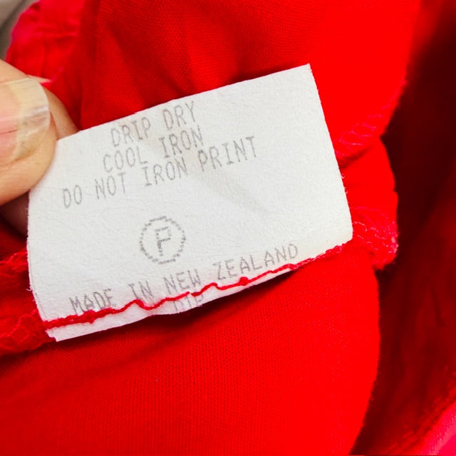 2000s vintage / MADGE / red a line midi skirt / made in nz / s (3911288417739718224)