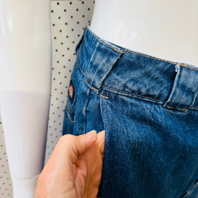 DICKIES / long denim skirt / s (3911288429517987889)