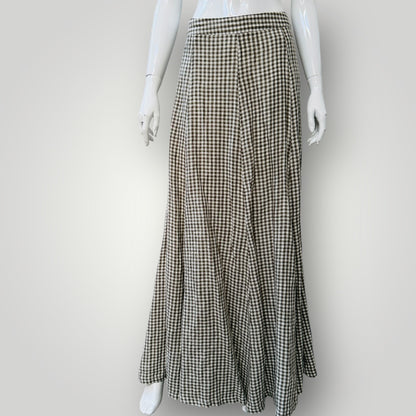 MAX / gingham linen maxi skirt / 14 (3911289231841608044)