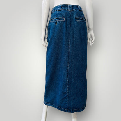 DICKIES / long denim skirt / s (3911289257442683614)