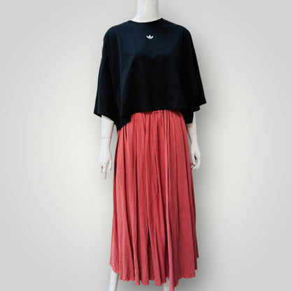 full / pink midi skirt / m/l (3911289293354720542)