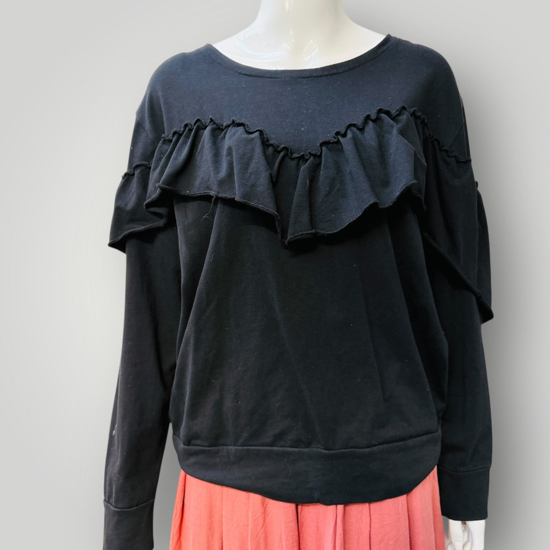 FEDERATION / sweatshirt with ruffles / L (3911289349250313131)