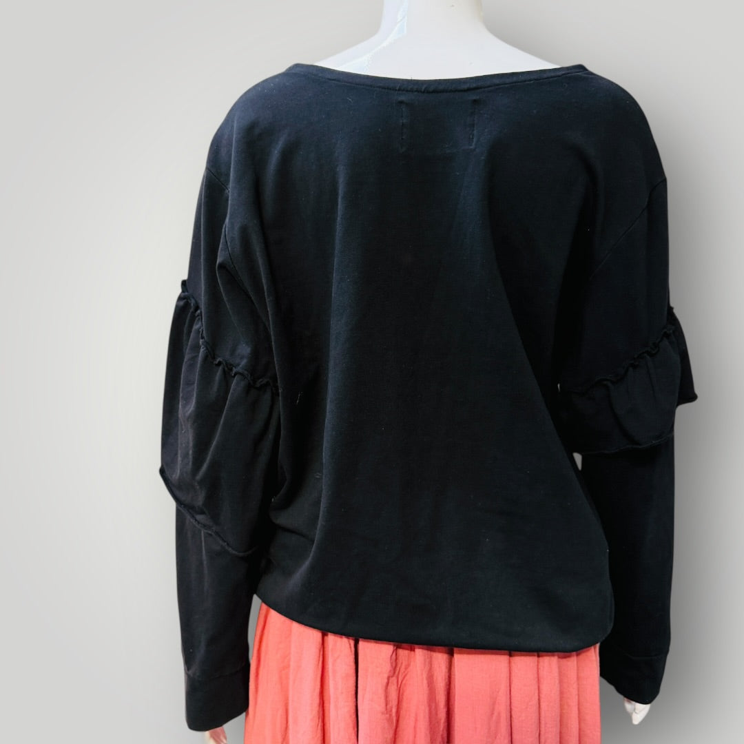 FEDERATION / sweatshirt with ruffles / L (3911289352133137608)