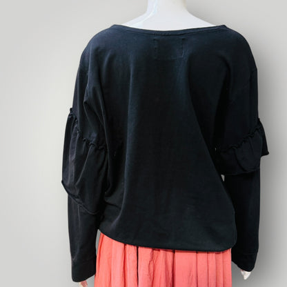 FEDERATION / sweatshirt with ruffles / L (3911289352133137608)