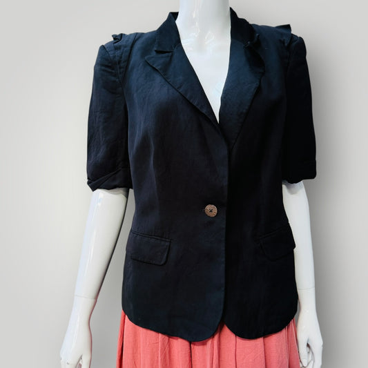 TRELISE COOPER / bell winger keats / short sleeved blazer / s (3911289355224776431)