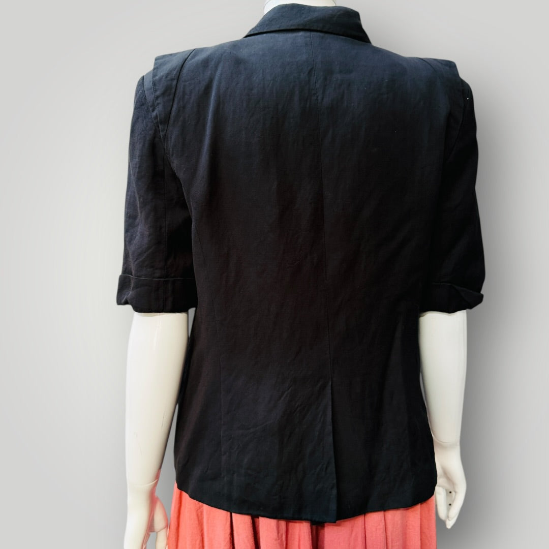 TRELISE COOPER / bell winger keats / short sleeved blazer / s (3911289358286010858)