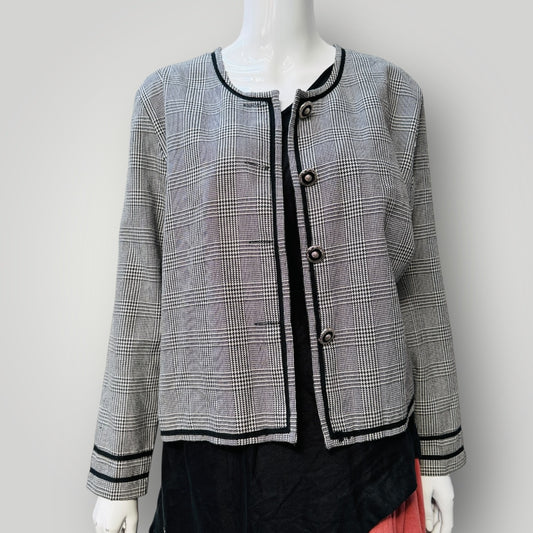 1980s vintage / NEWPORT / houndstooth jacket / made in nz / 16 (3911289377276979580)