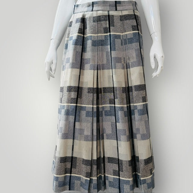 1960s vintage / STYLEMASTER / wool pleated midi skirt (3911741642618396784)