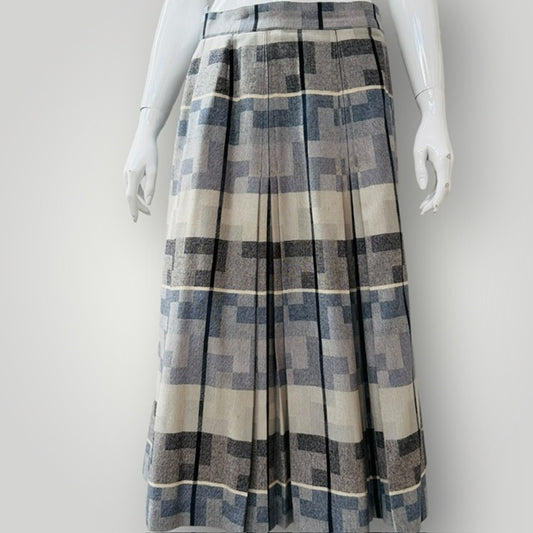 1960s vintage / STYLEMASTER / wool pleated midi skirt (3911741642618396784)
