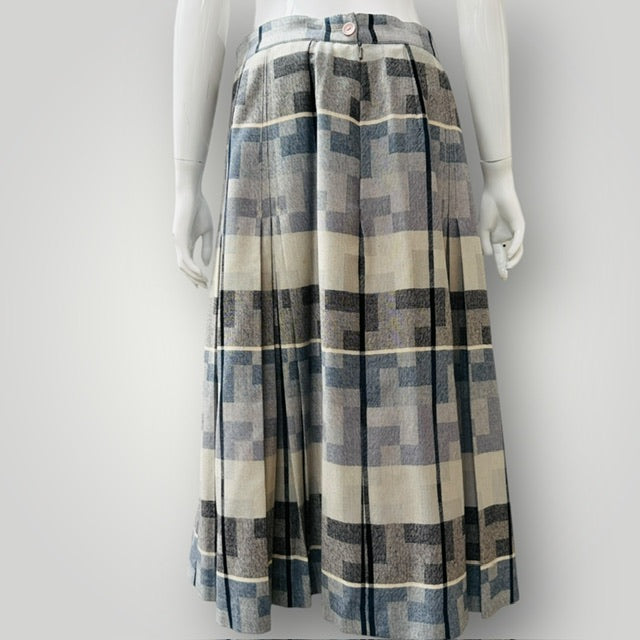 1960s vintage / STYLEMASTER / wool pleated midi skirt (3911741643937927213)