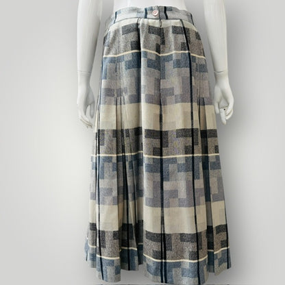 1960s vintage / STYLEMASTER / wool pleated midi skirt (3911741643937927213)