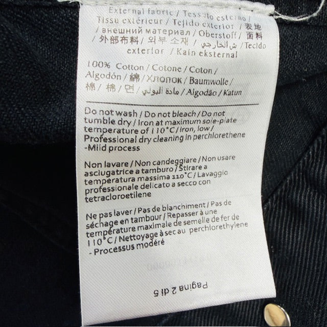 VALENTINO / black denim jacket with beading / s/m (3911741822615722025)