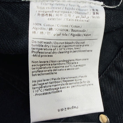 VALENTINO / black denim jacket with beading / s/m (3911741822615722025)