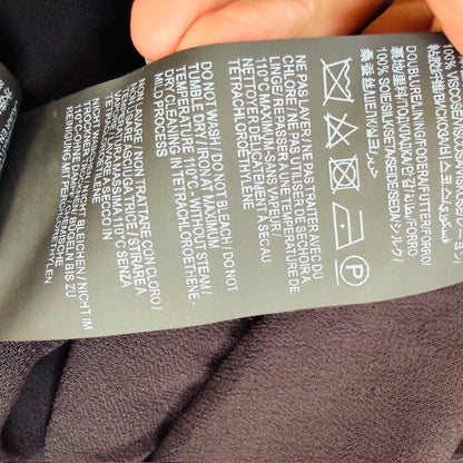 SAINT LAURENT / Open Back Long Sleeve Dress / Black / $5,000rrp (3912247622379111093)