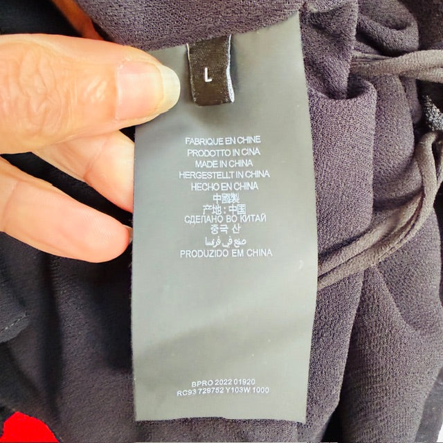 SAINT LAURENT / Open Back Long Sleeve Dress / Black / $5,000rrp (3912247624257331587)