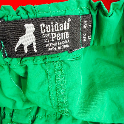 Cuidado Con El Perro / emerald green cargo or "parachute" maxi skirt / m (3912247662280451219)