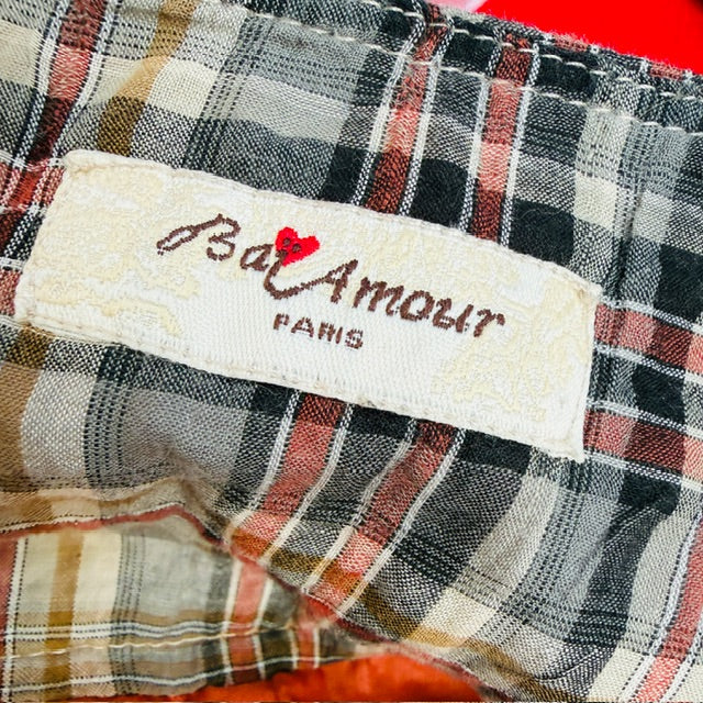 1990s vintage / plaid bubble skirt / l'amour paris / m (3912247673136079788)