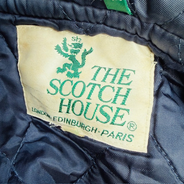 1960s vintage / THE SCOTCH HOUSE / navy wool duffel coat / m (3912319726603963177)