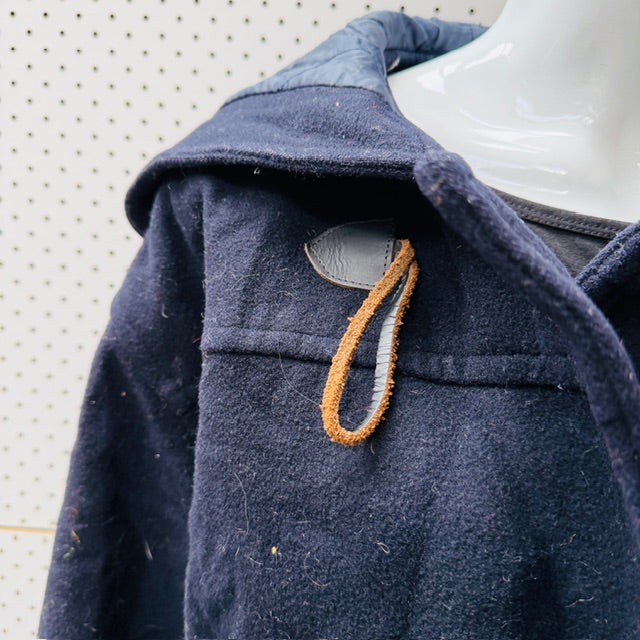 1960s vintage / THE SCOTCH HOUSE / navy wool duffel coat / m (3912319731946921531)