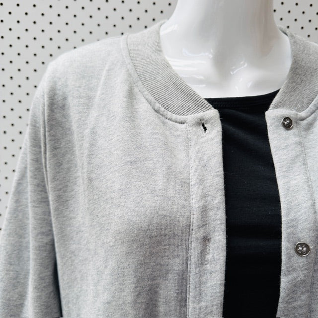 BLACKLIST / ruffle jacket in grey marle / m (3912319764986683333)