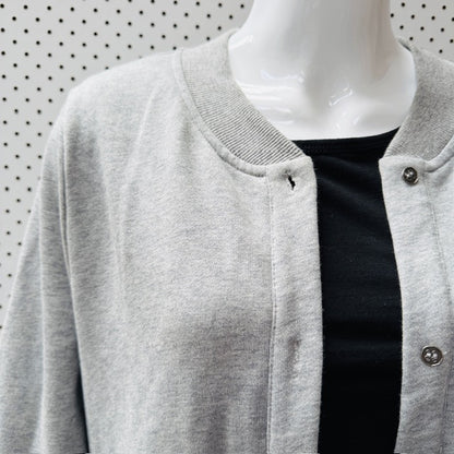 BLACKLIST / ruffle jacket in grey marle / m (3912319764986683333)