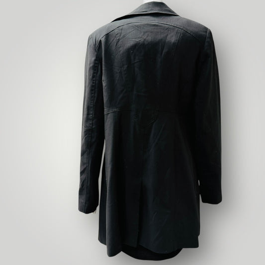 JANE DANIELS / black wool coat / s (3912319935269047799)
