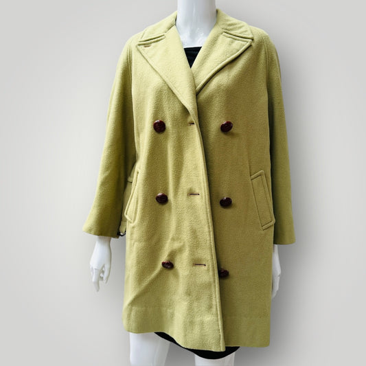1960s vintage / DAWNRAE / green wool coat / s (3912319961902663427)