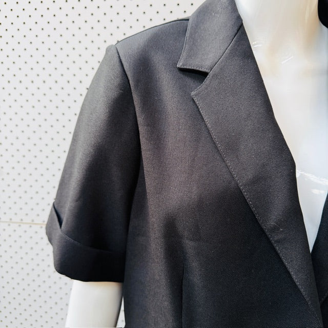 1990s vintage / PURITAN SPORTS / short sleeved jacket / made in nz / m (3912343302737609577)