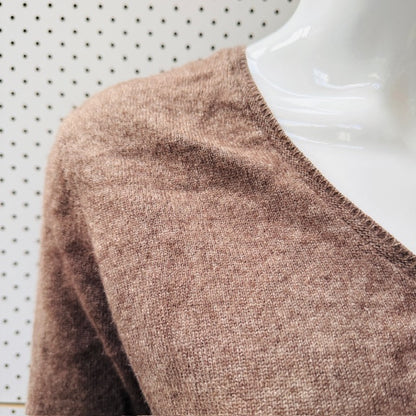 Eric Bompard / 100% Cashmere Henley Sweater / L (3912343373642178150)