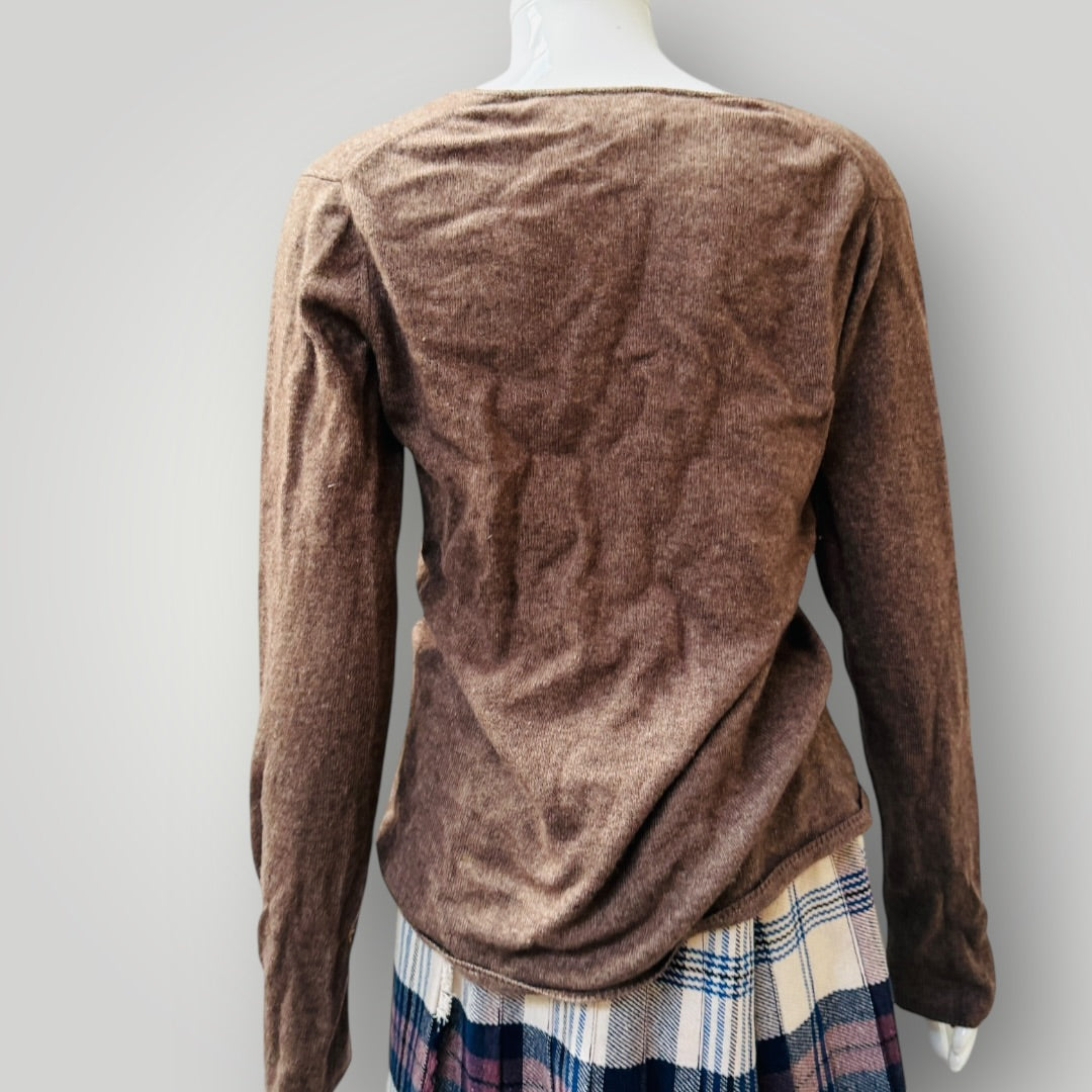 Eric Bompard / 100% Cashmere Henley Sweater / L (3912403759114162257)