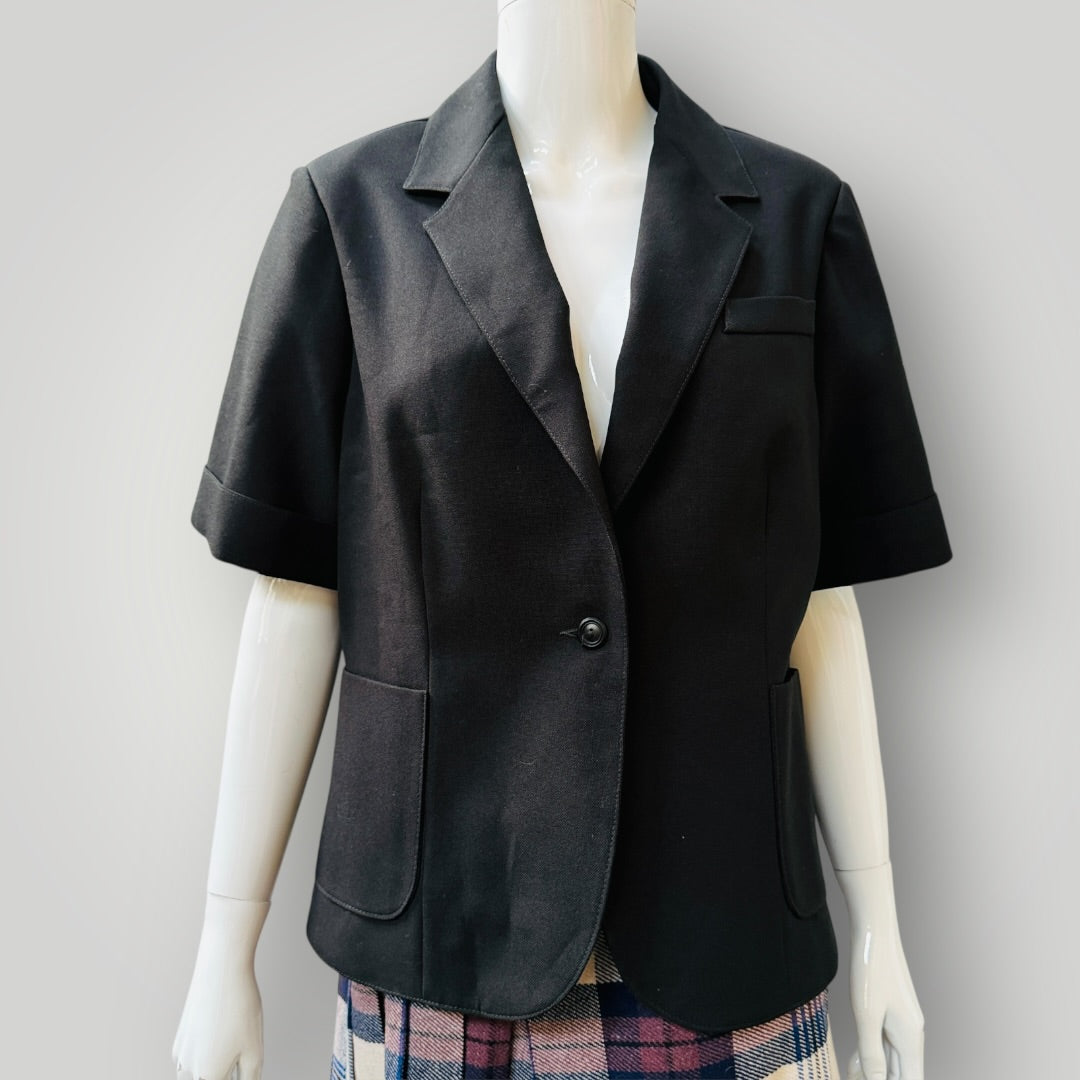 1990s vintage / PURITAN SPORTS / short sleeved jacket / made in nz / m (3912403777251686680)