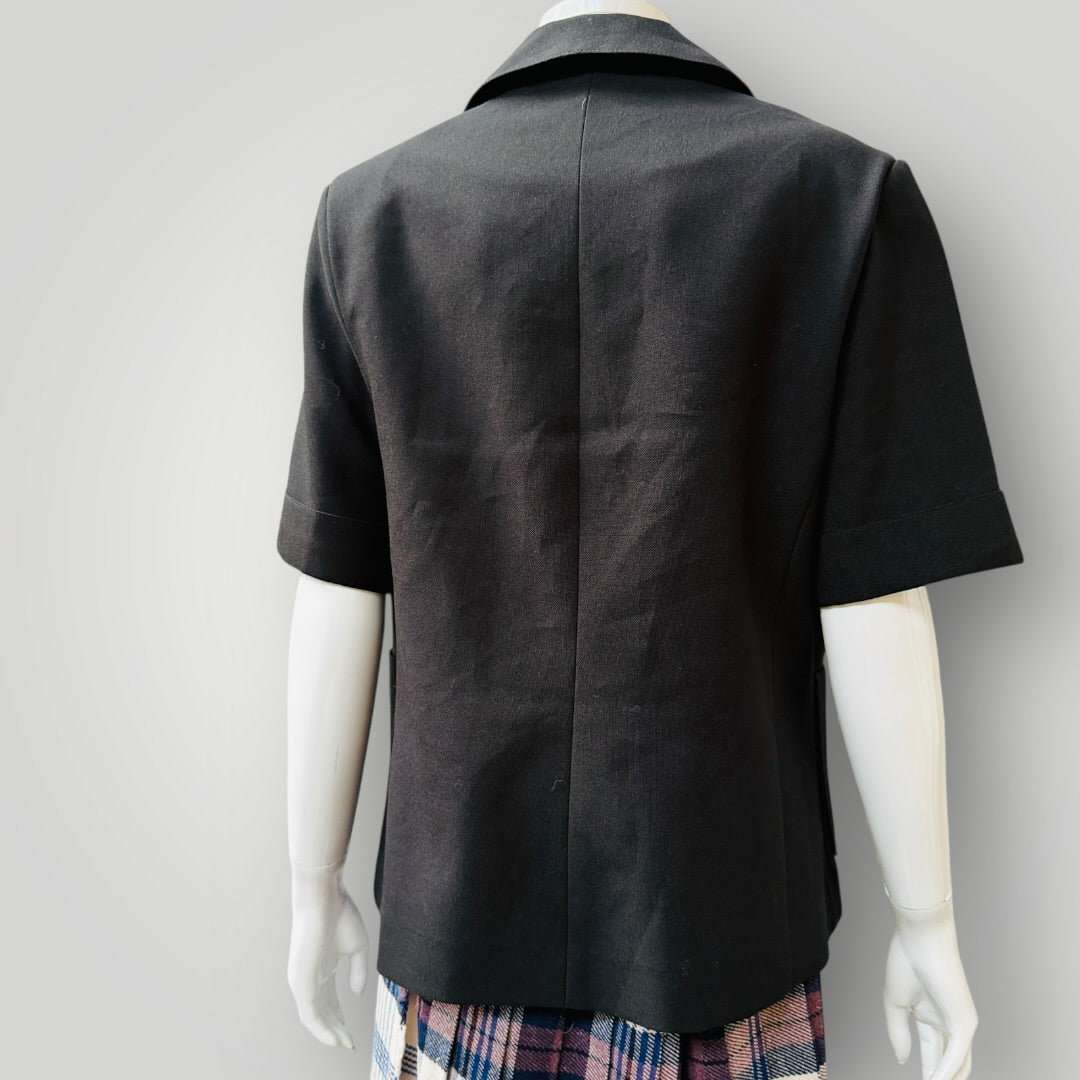 1990s vintage / PURITAN SPORTS / short sleeved jacket / made in nz / m (3912403778854225696)