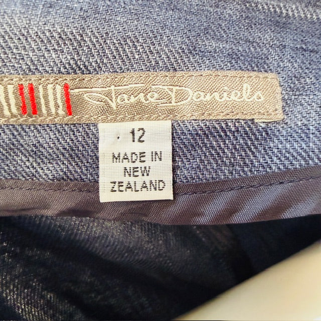 JANE DANIELS / linen jacket / made in nz / 12 (3912618380251442571)