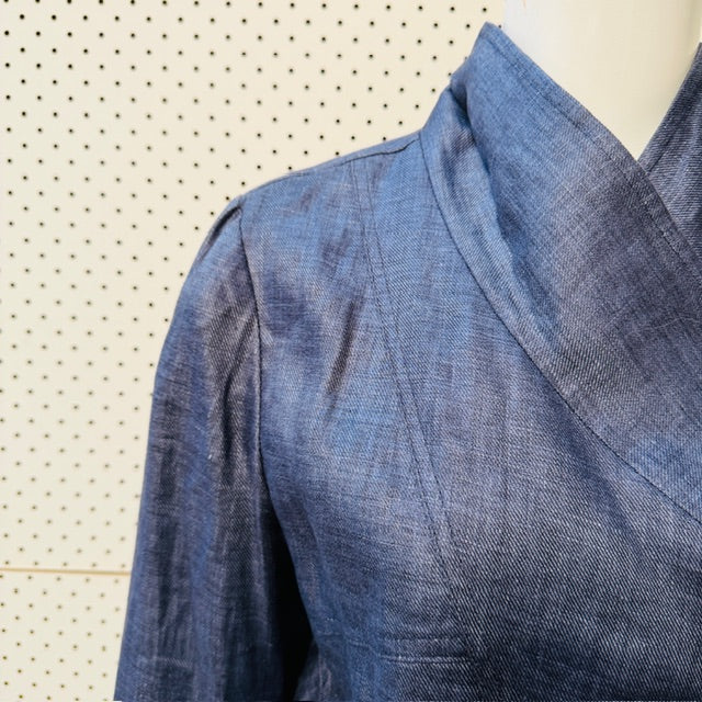JANE DANIELS / linen jacket / made in nz / 12 (3912618385265395961)