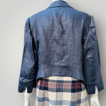 JANE DANIELS / linen jacket / made in nz / 12 (3912618644735942110)
