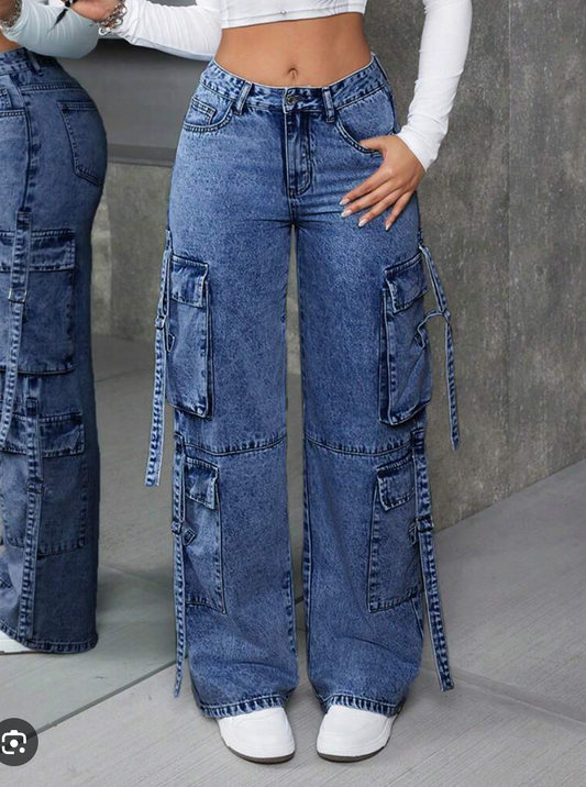 jeans / baggy cargo pants / L/XL (3913006969419247274)